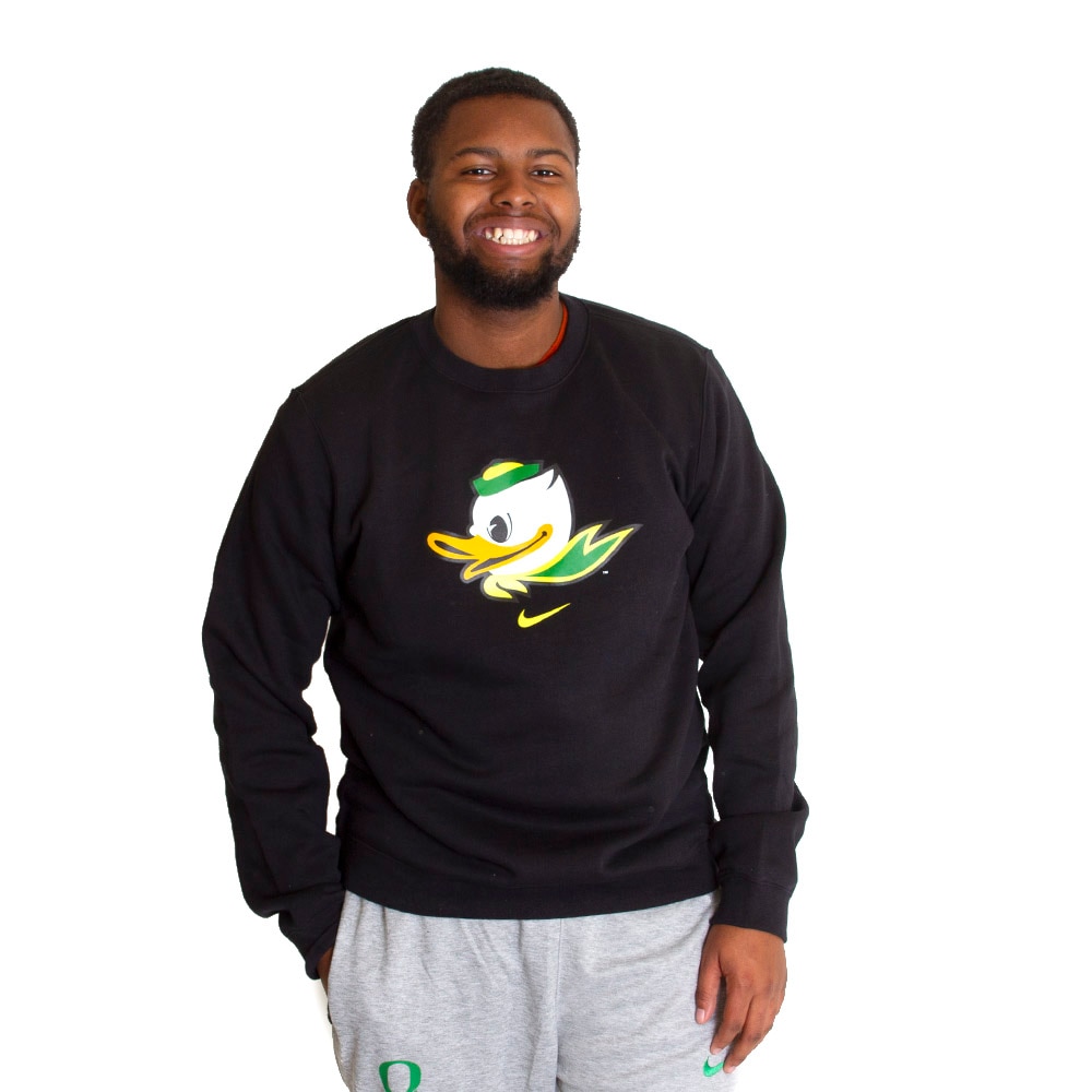 Fighting Duck, Nike, Club Cotton, Fleece, Crew, Pullover